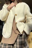 Highland Sherpa Jacket Ecru /7 =